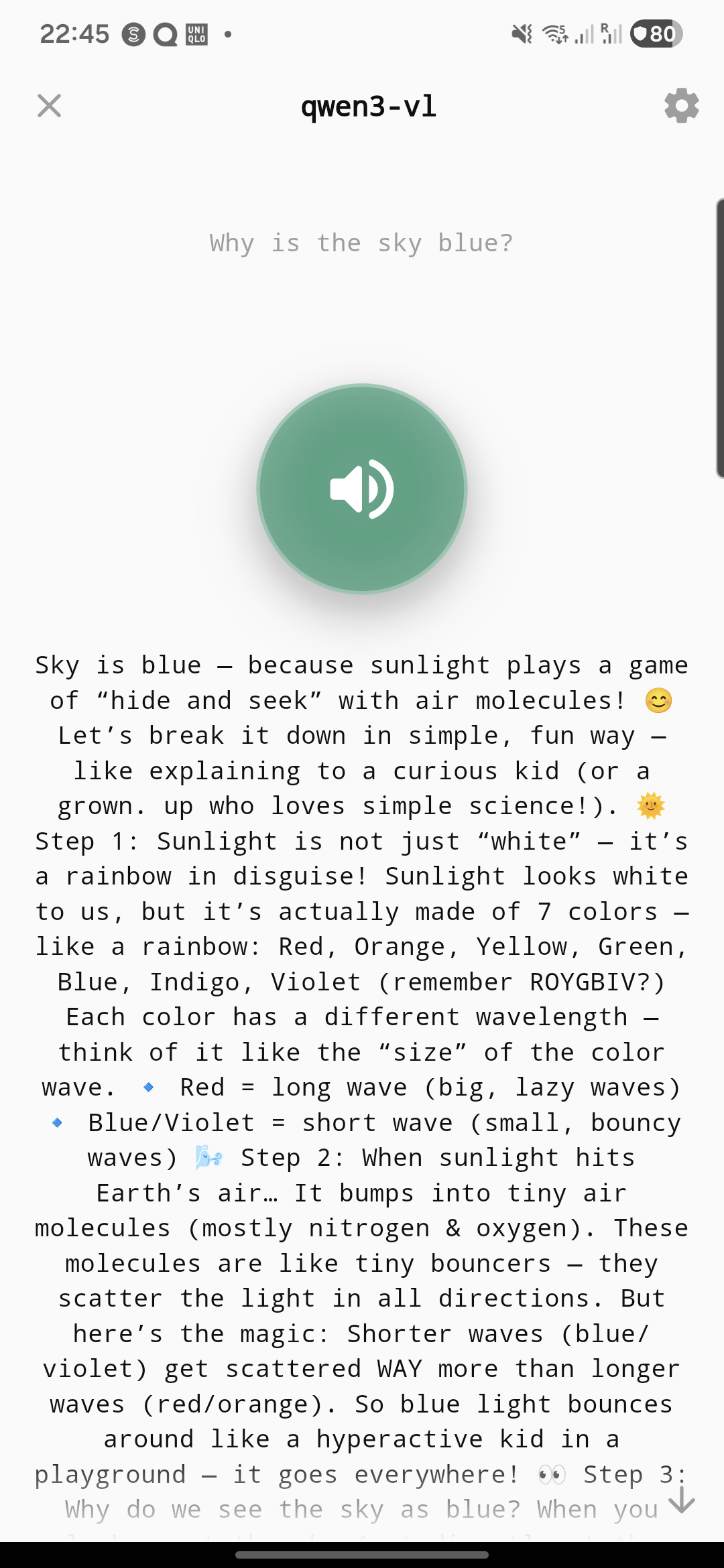 FluentAI voice chat mode